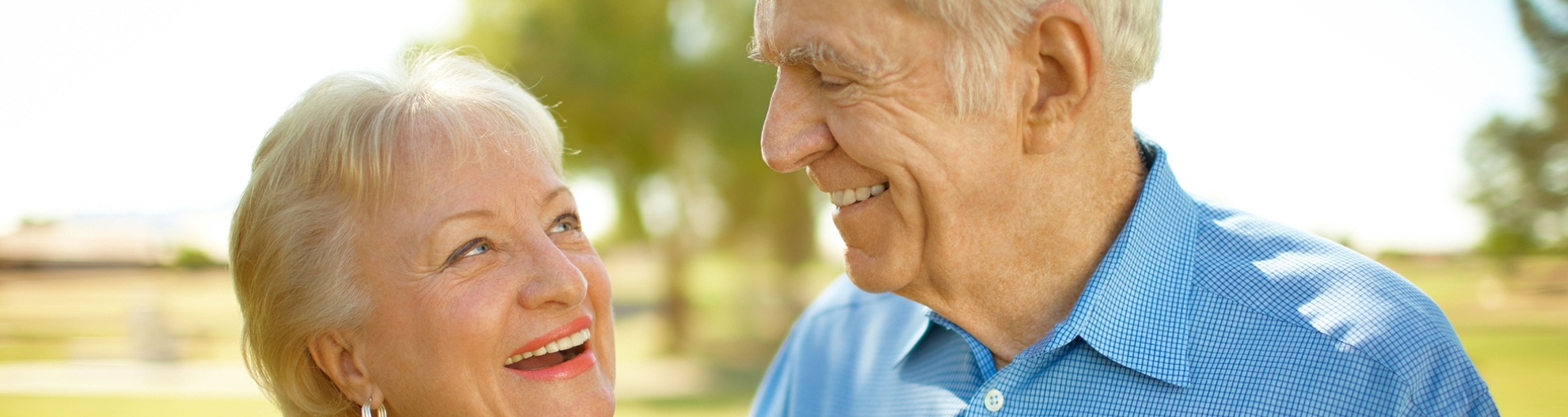 Mature couple laughing